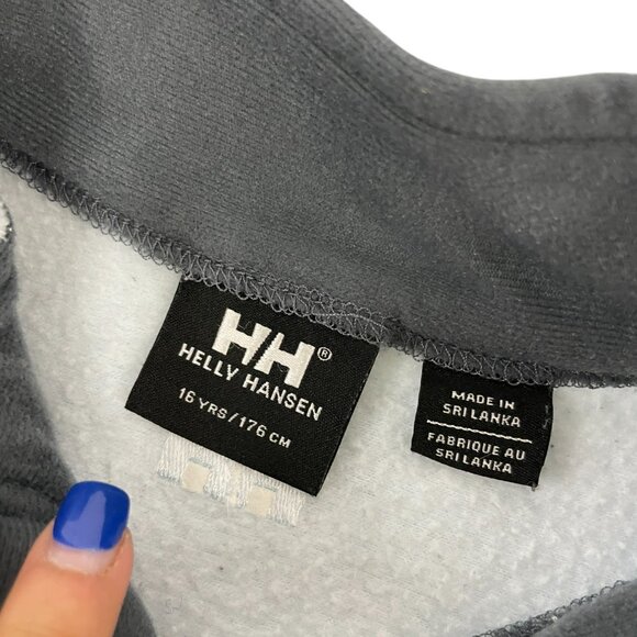 Helly Hansen Young Adult White Blue Full Zip Fleece Jacket With Pockets 16Yrs - Picture 3 of 10